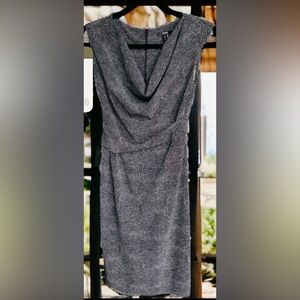 Rare Jacob Black and White Polka Dot Sleeveless Cocktail Dress, Sz 4!